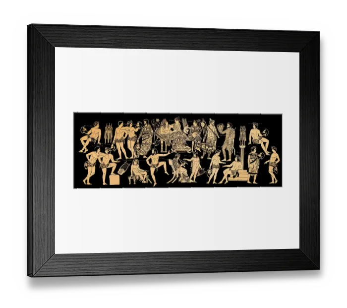 Framed Print : Historical print from the 19th century Framed Print : Historical print from the 19th century
