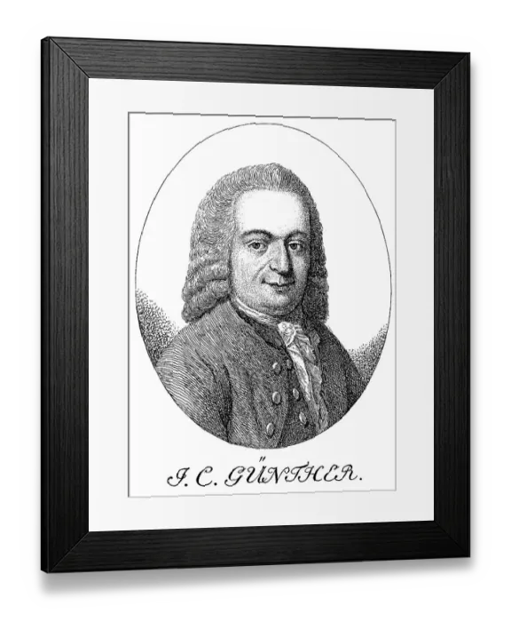 Framed Print : Historic print, engraving from 1756 Framed Print : Historic print, engraving from 1756