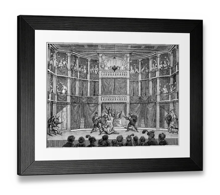 Framed Print : Historical print from the 19th century Framed Print : Historical print from the 19th century