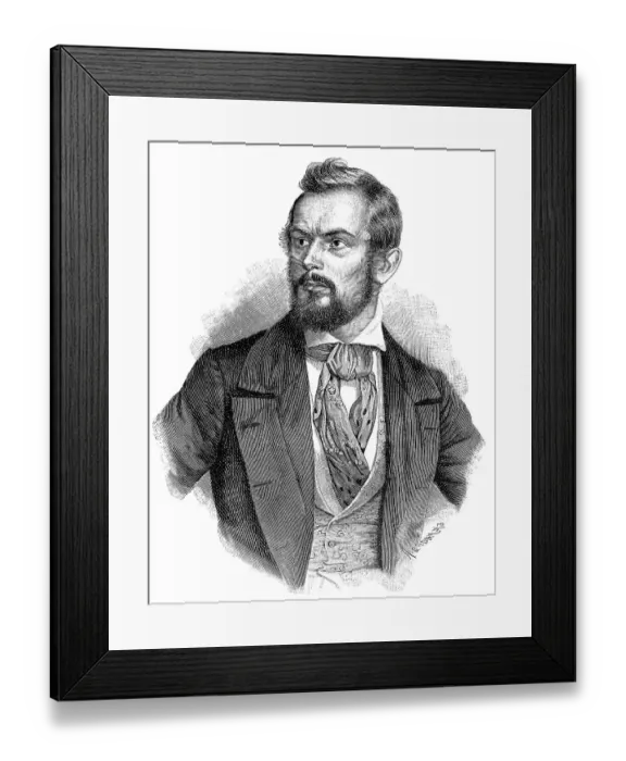 Framed Print : Historical illustration from the 19th century