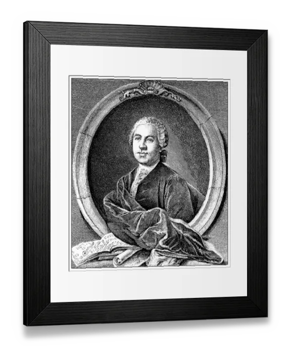 Framed Print : Historic drawing from the 19th century