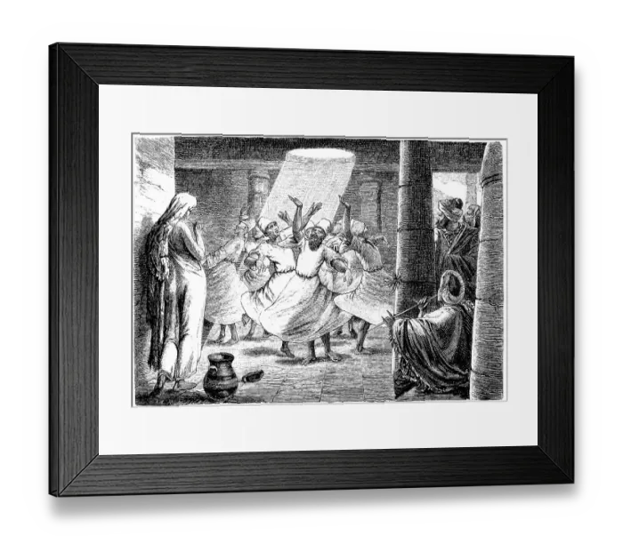 Framed Print : Historical drawing from the 19th Century
