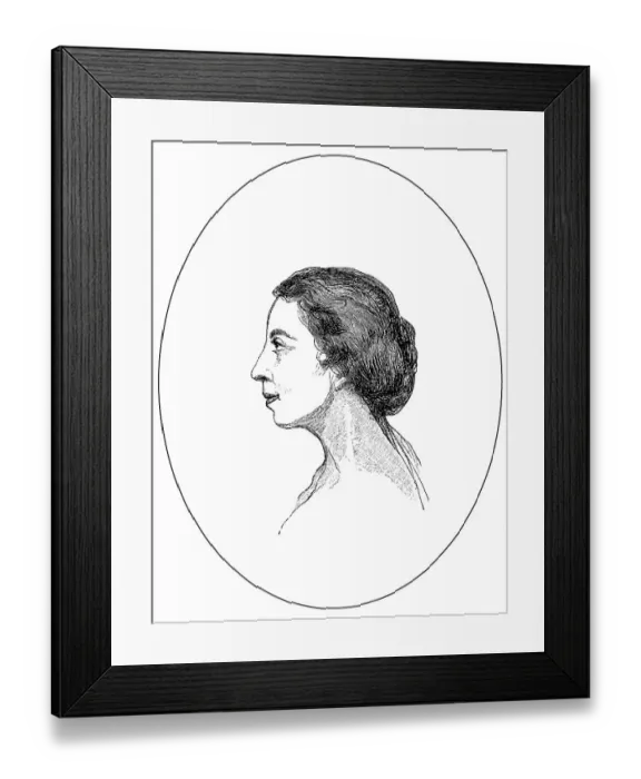 Framed Print : Historical drawing, portrait of Michelle Pauline Viardot-Garcia Framed Print : Historical drawing, portrait of Michelle Pauline Viardot-Garcia