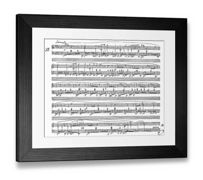 Framed Print : Vingt-quatre Preludes, 24, Op. 28