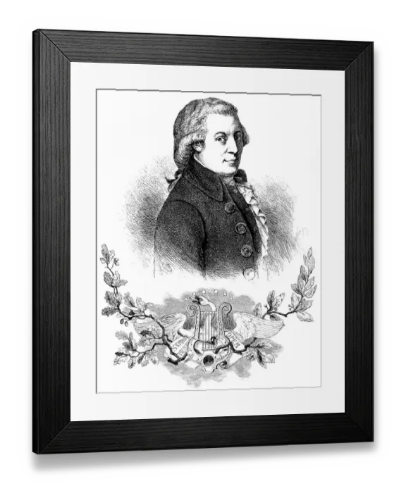 Framed Print : Wolfgang Amadeus Mozart, 1756-1791
