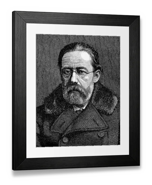 Framed Print : Historic drawing, portrait of Bedrich Friedrich Smetana Framed Print : Historic drawing, portrait of Bedrich Friedrich Smetana