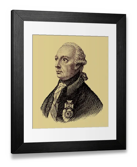 Framed Print : Historical drawing from the 19th century