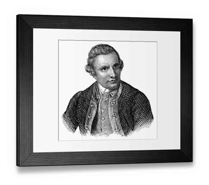 Framed Print : Historic steel engraving from the 19th century