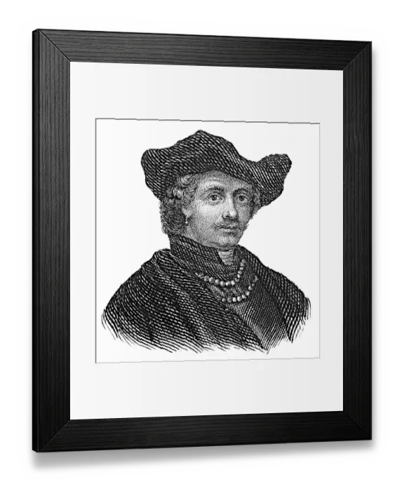 Framed Print : Historic steel engraving from the 19th century Framed Print : Historic steel engraving from the 19th century