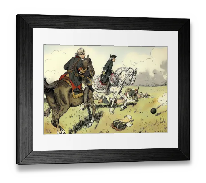 Framed Print : The Battle of Kolin on 18 June 1757 during the Seven Years War Framed Print : The Battle of Kolin on 18 June 1757 during the Seven Years War