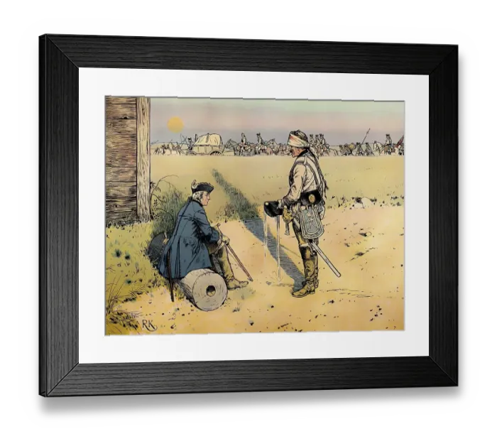 Framed Print : After the Battle of Kolin on 18 June 1757 during the Seven Years War Framed Print : After the Battle of Kolin on 18 June 1757 during the Seven Years War