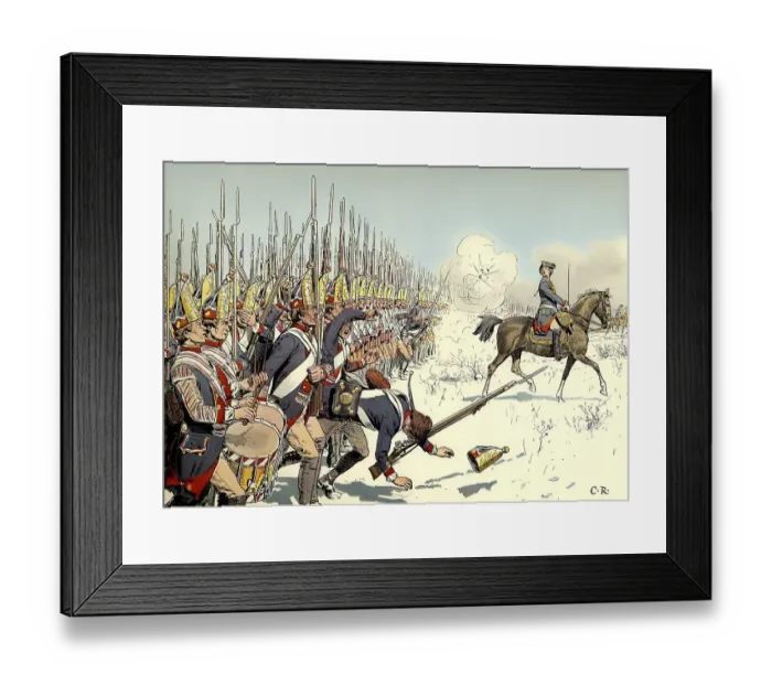 Framed Print : The Battle of Leuthen on 5 December 1757 during the Seven Years War