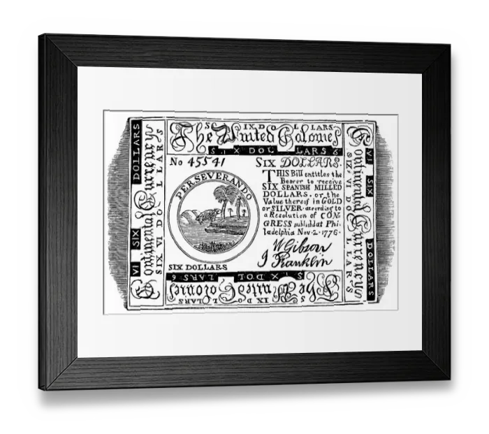 Framed Print : Historical drawing from the U.S