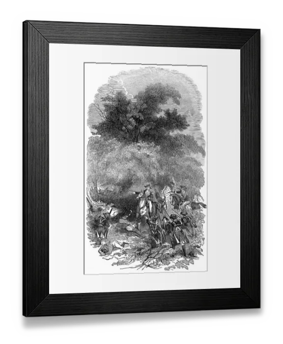 Framed Print : Historical drawing from the U.S