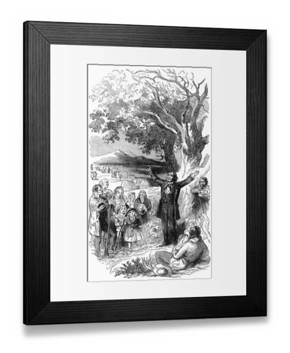 Framed Print : Historical drawing from the U.S