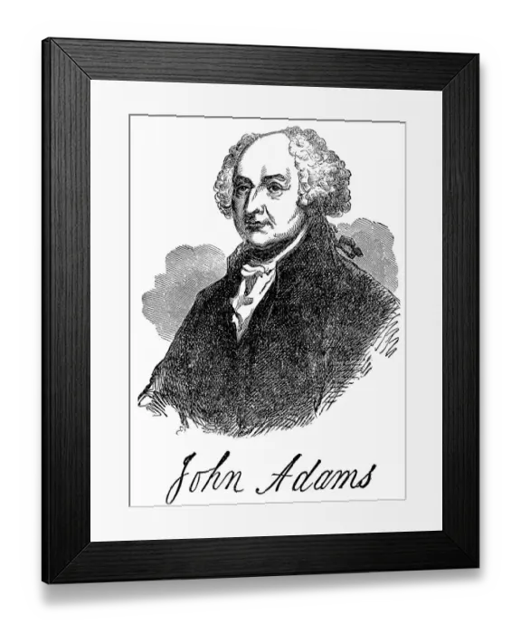 Framed Print : Historical drawing from the U.S