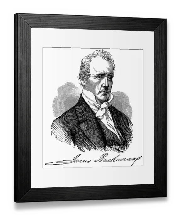 Framed Print : Historical drawing from the U.S