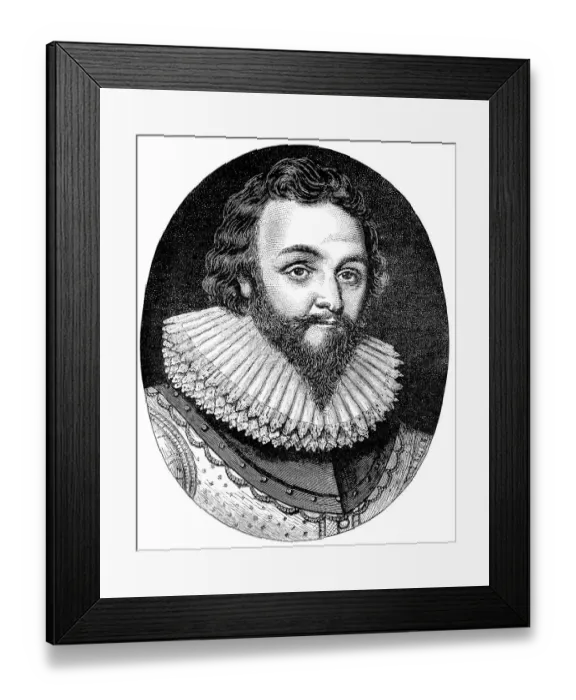 Framed Print : Historical drawing from the U.S