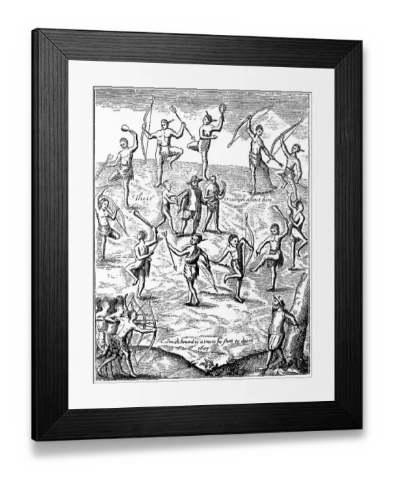 Framed Print : Historical drawing from the U.S