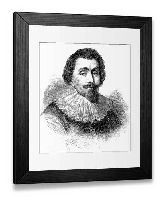 Framed Print : Historical drawing from the U.S