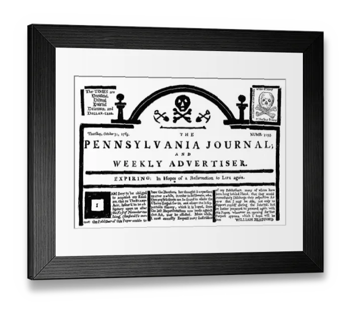Framed Print : Historical print, US-American history Framed Print : Historical print, US-American history