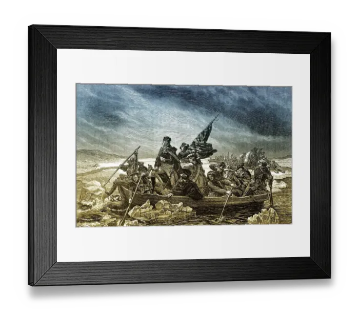 Framed Print : Historical scene, US-American history