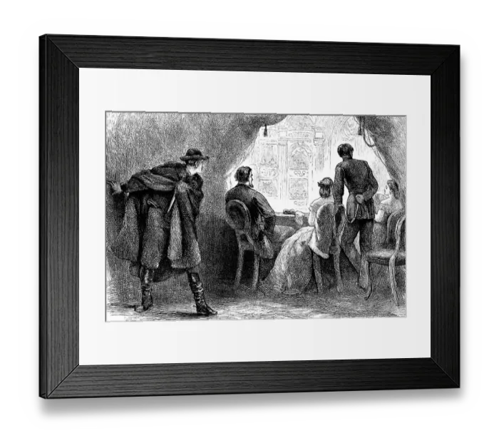 Framed Print : Historical scene, US-American history