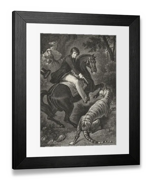 Framed Print : Historic steel engraving by Johann Baptist Wilhelm Adolf Sonderland