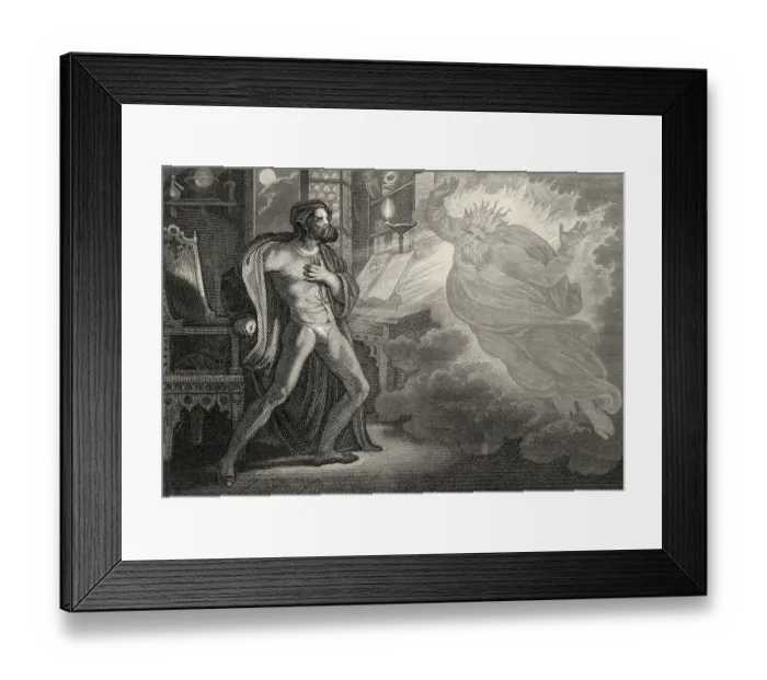 Framed Print : Historic steel engraving from the 19th century