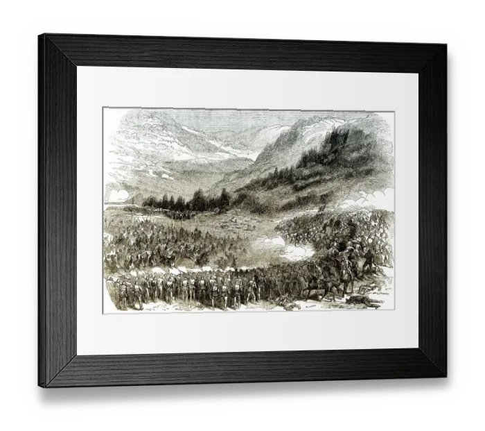 Framed Print : Historic drawing, 19th century Framed Print : Historic drawing, 19th century