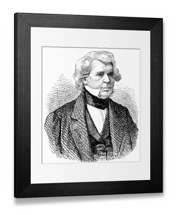 Framed Print : Historic drawing, 19th century