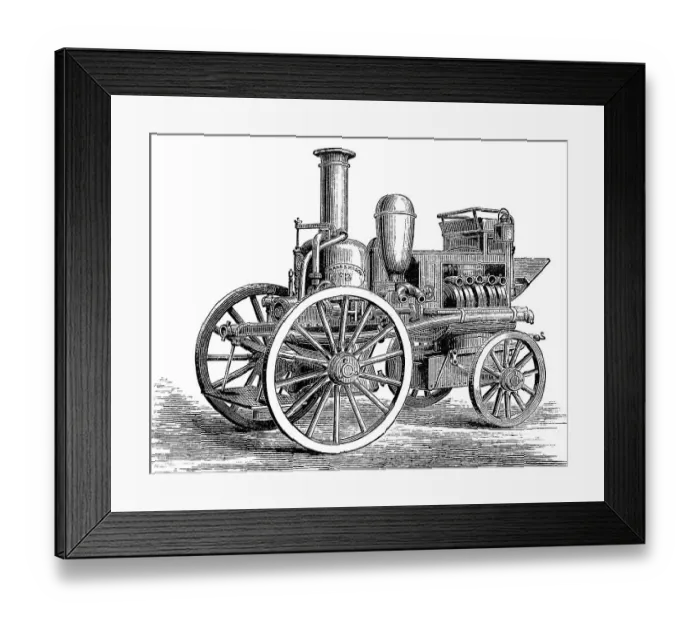 Framed Print : Historical drawing from England