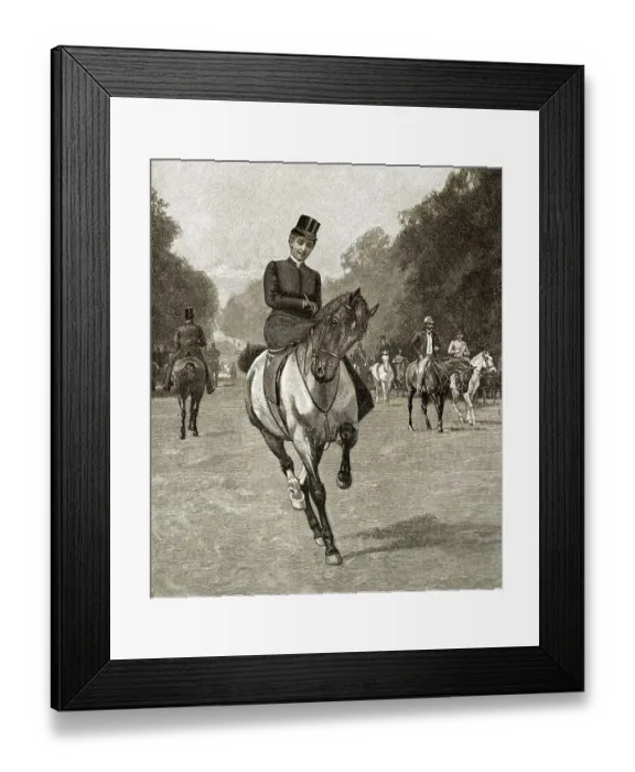 Framed Print : Historical drawing from England