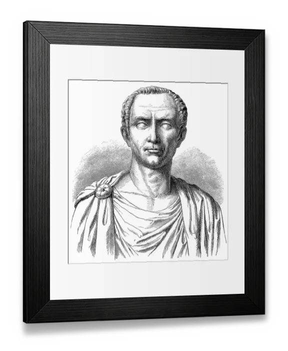 Framed Print : Historical drawing from the 19th Century
