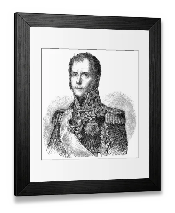 Framed Print : Historical drawing from the 19th century Framed Print : Historical drawing from the 19th century