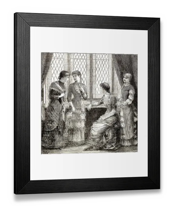 Framed Print : Historical drawing from England