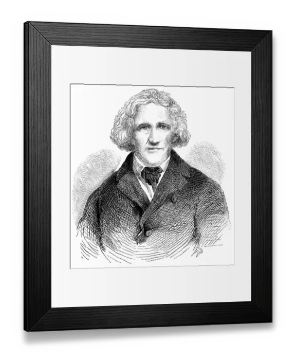 Framed Print : Historical drawing from the 19th century Framed Print : Historical drawing from the 19th century