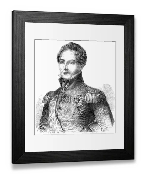 Framed Print : Historical drawing from the 19th century Framed Print : Historical drawing from the 19th century