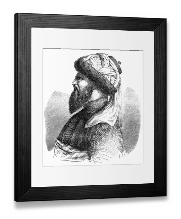 Framed Print : Historical drawing from the 19th century Framed Print : Historical drawing from the 19th century