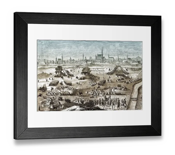 Framed Print : Historical illustration, the Turks or the Ottoman Army outside Vienna