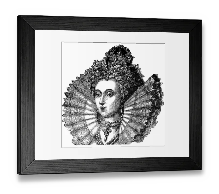 Framed Print : Elizabeth I, 1533 - 1603, Queen of England Framed Print : Elizabeth I, 1533 - 1603, Queen of England