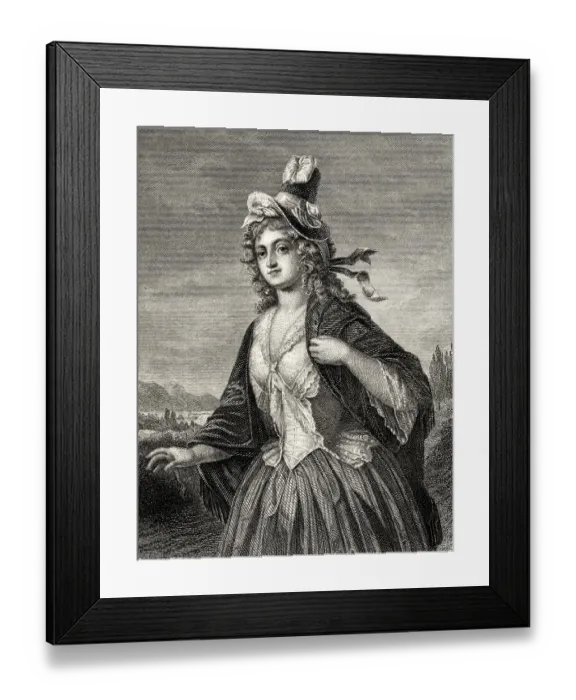 Framed Print : Charlotte von Lengefeld, wife of Friedrich Schiller Framed Print : Charlotte von Lengefeld, wife of Friedrich Schiller