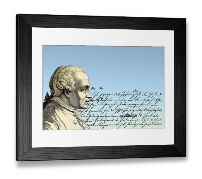 Framed Print : Portrait of Immanuel Kant, 1724 - 1804 Framed Print : Portrait of Immanuel Kant, 1724 - 1804