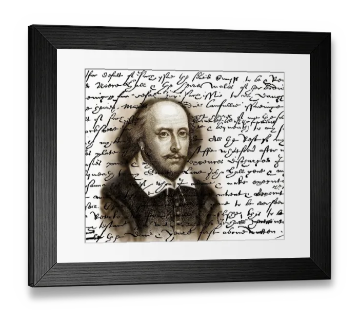 Framed Print : Portrait of William Shakespeare