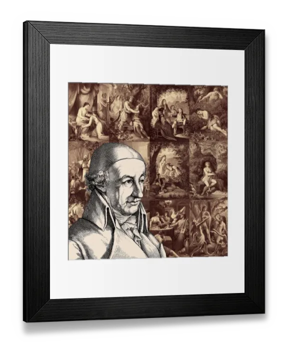 Framed Print : Portrait of Christoph Martin Wieland Framed Print : Portrait of Christoph Martin Wieland