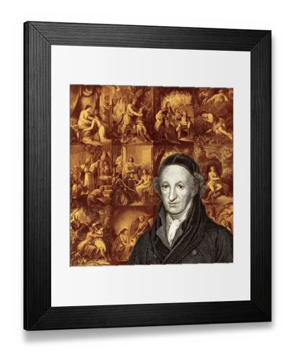 Framed Print : Portrait of Christoph Martin Wieland