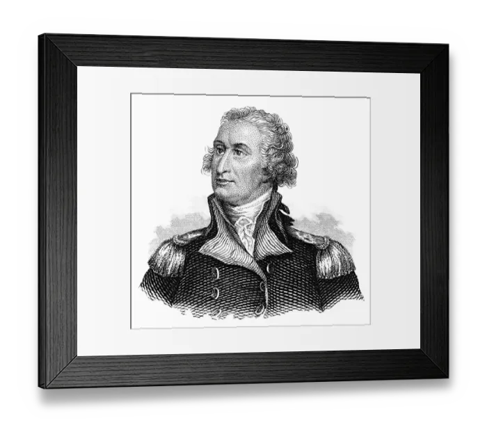 Framed Print : Portrait of George Washington, 1732 - 1799