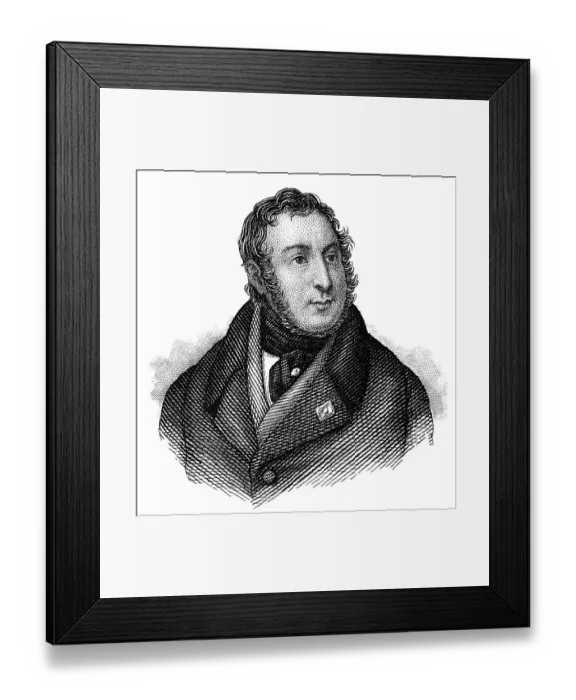 Framed Print : Portrait of Gioachino Antonio Rossini Framed Print : Portrait of Gioachino Antonio Rossini