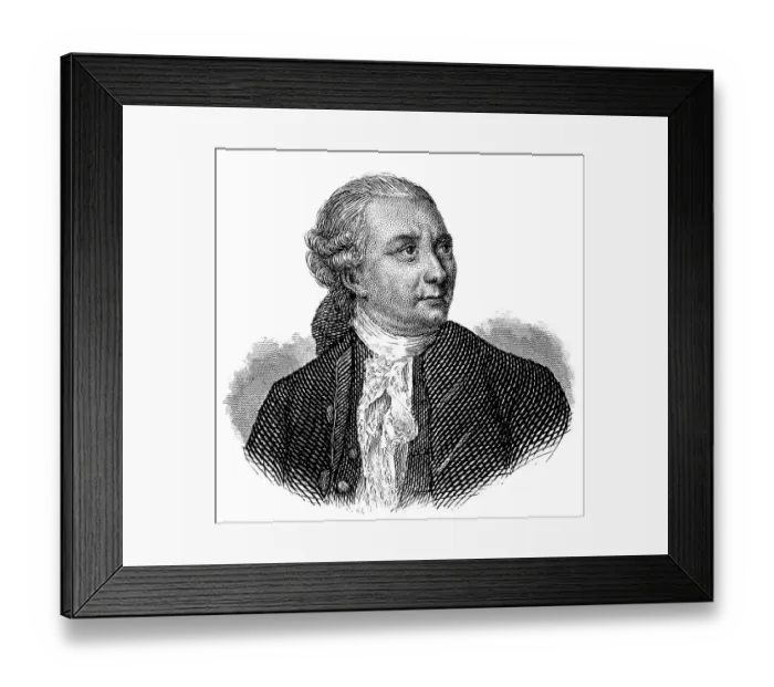 Framed Print : Portrait of Friedrich Gottlieb Klopstock