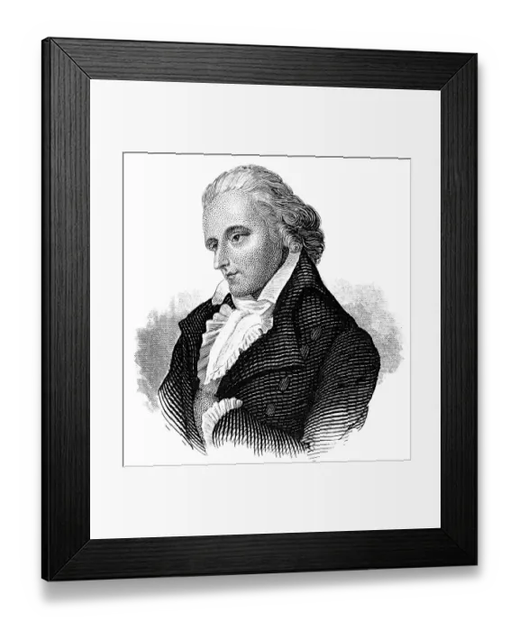Framed Print : Friedrich Schiller, 1759 - 1805